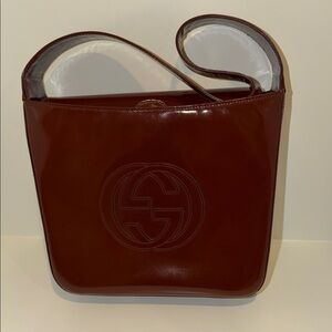 Vintage Gucci Soho Patent Leather Shoulder Bag